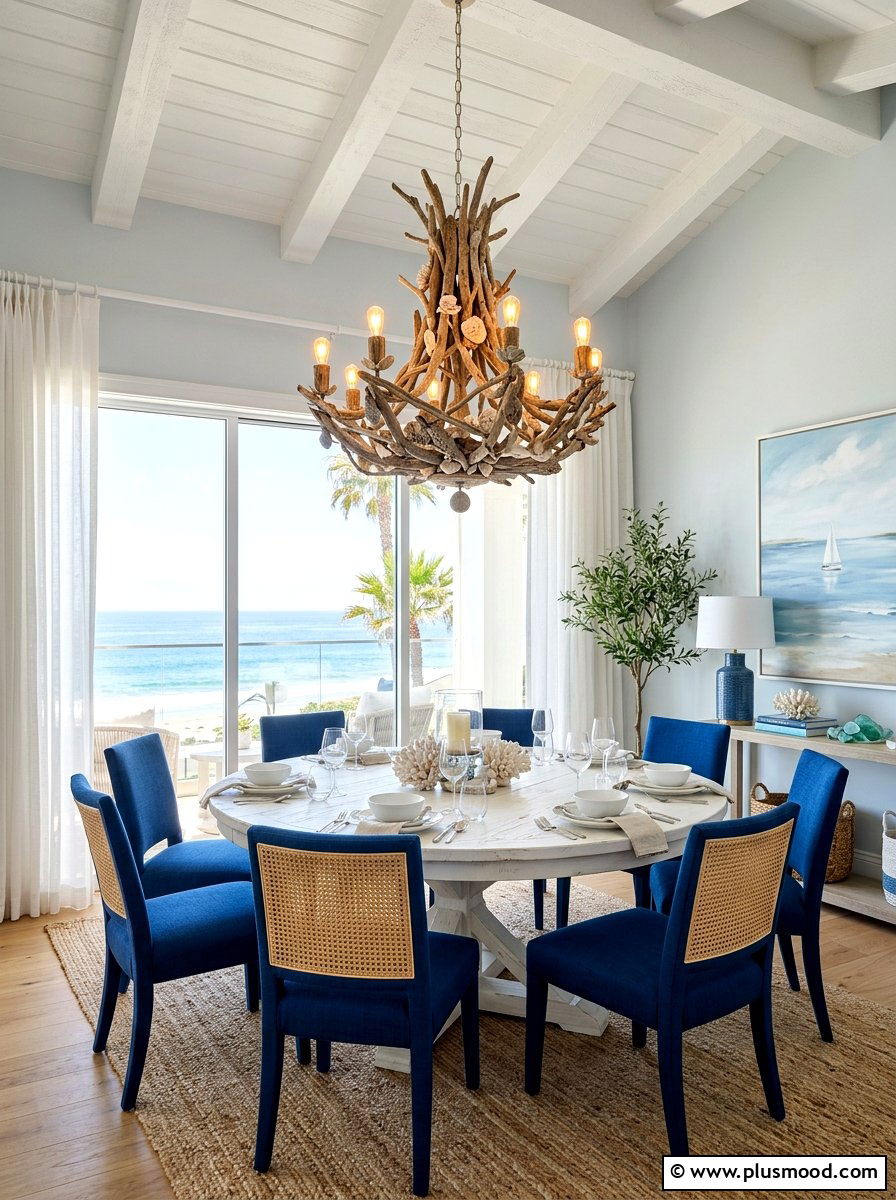 Driftwood Chandelier - 25 summer driftwood decor ideas