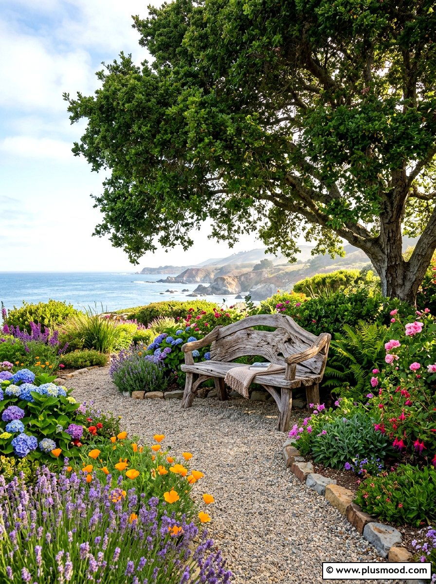 Driftwood Garden Bench - 25 summer driftwood decor ideas
