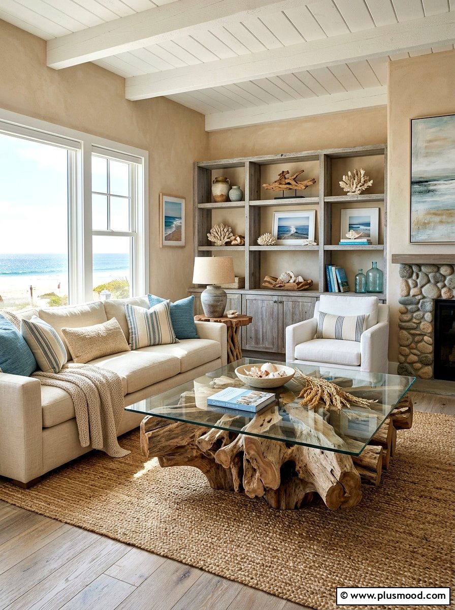 Driftwood Living Room Decor - 25 summer nautical decor ideas for living room