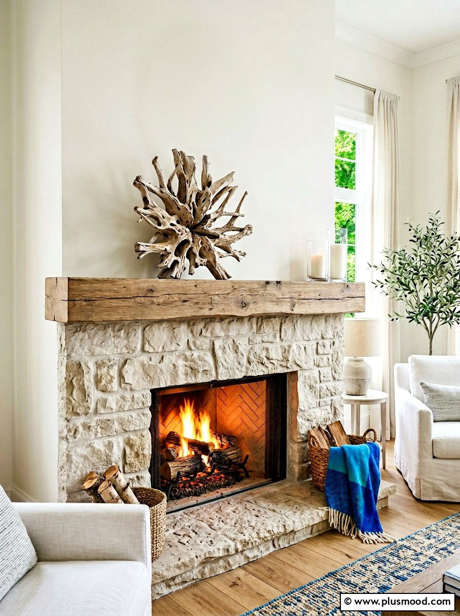 Driftwood Sculpture - 25 summer casual elegant decor ideas
