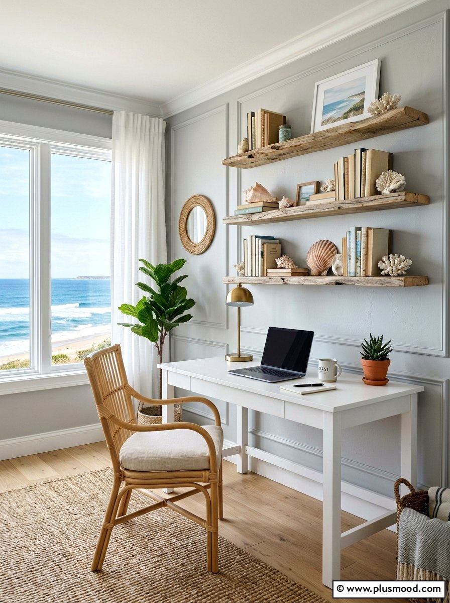 Driftwood Shelving - 25 summer driftwood decor ideas