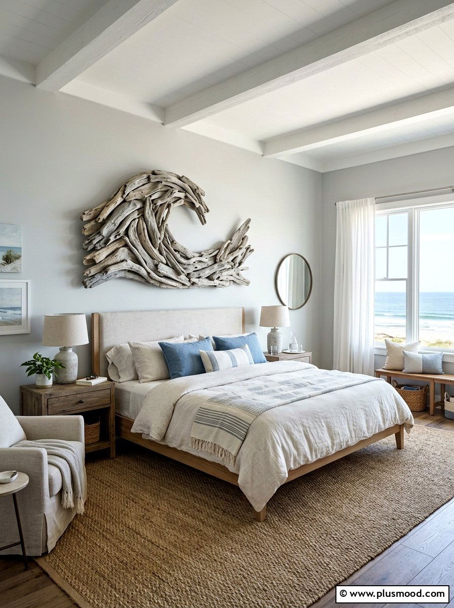 Driftwood Wall Sculpture Bedroom - 25 summer wall decor ideas for bedroom