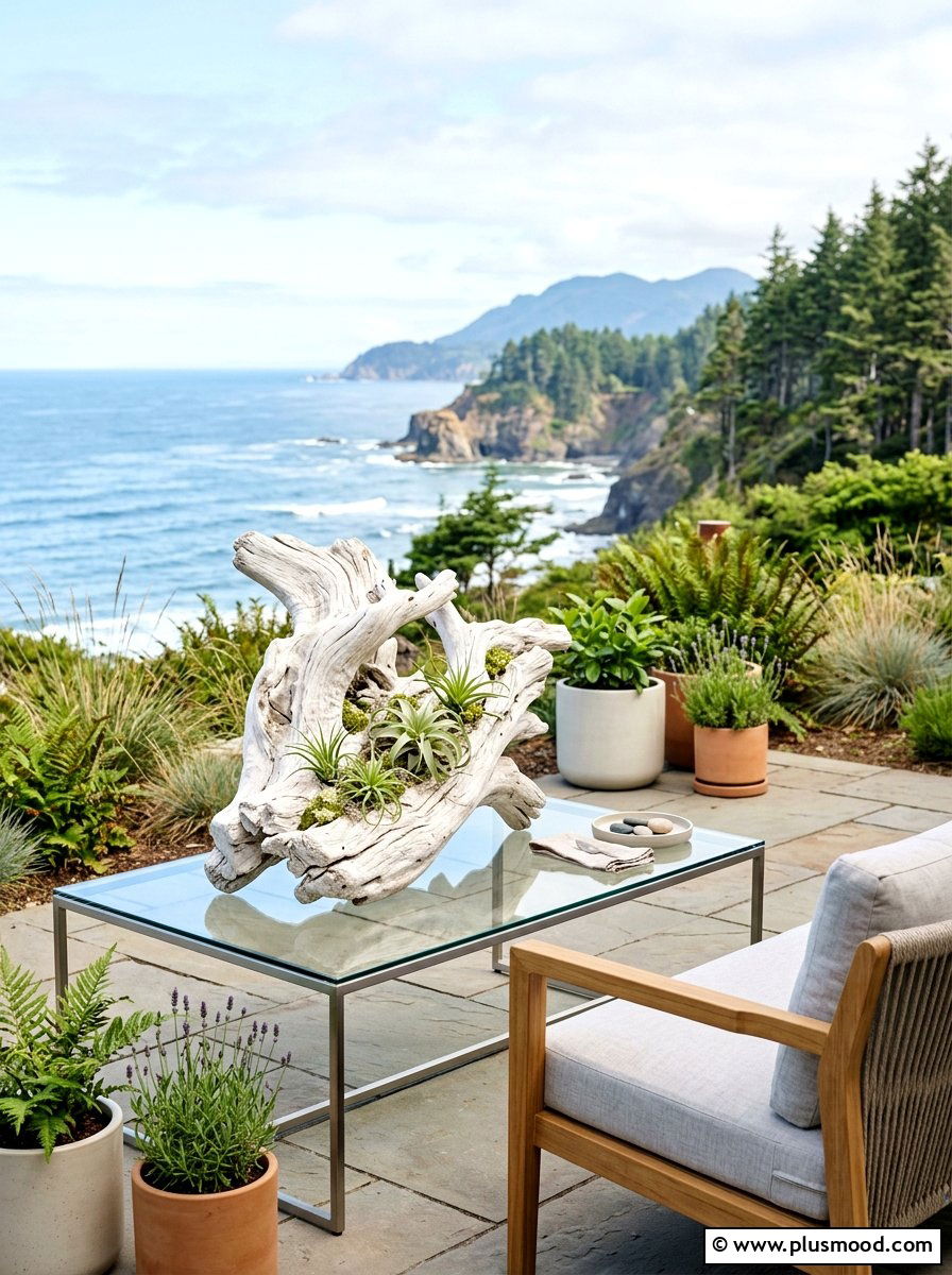 Driftwood patio table decor - 25 summer patio table decor ideas