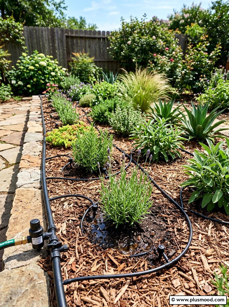 Drip Irrigation Layout - 25 summer low water landscaping ideas