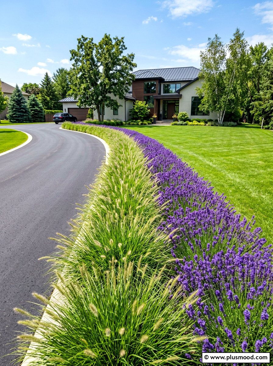 Driveway Border Plants - 25 summer home exterior refresh ideas