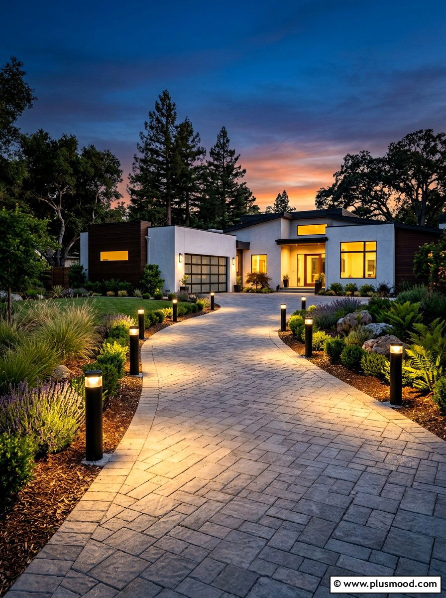 Driveway Lighting Landscaping - 25 summer driveway landscaping ideas
