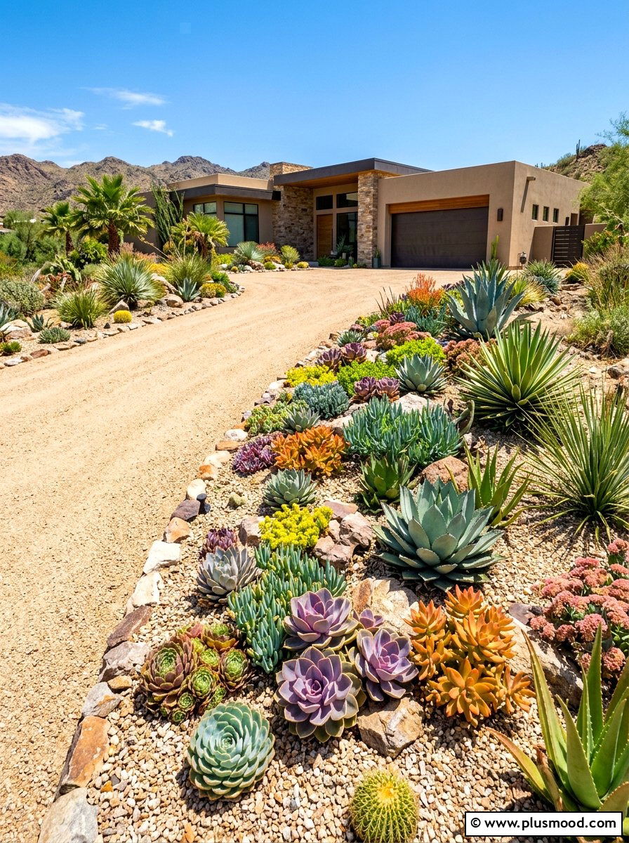 Drought Tolerant Driveway Plants - 25 summer driveway landscaping ideas