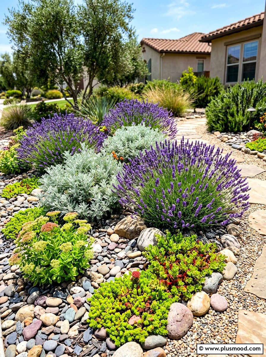 Drought Tolerant Flower Bed - 25 summer backyard flower bed ideas