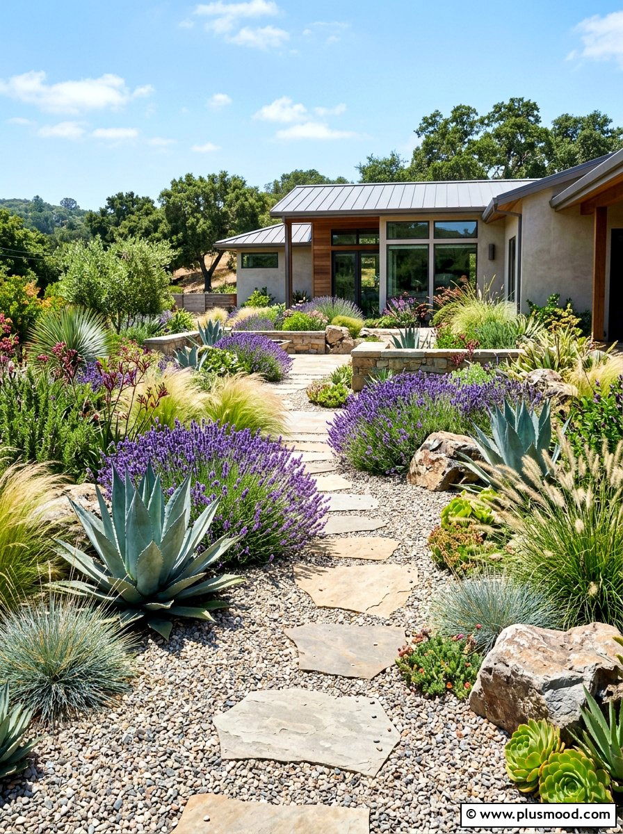 Drought Tolerant Garden - 25 summer landscaping ideas