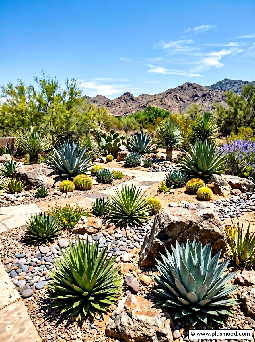 Drought Tolerant Xeriscape - 25 summer front yard makeover ideas