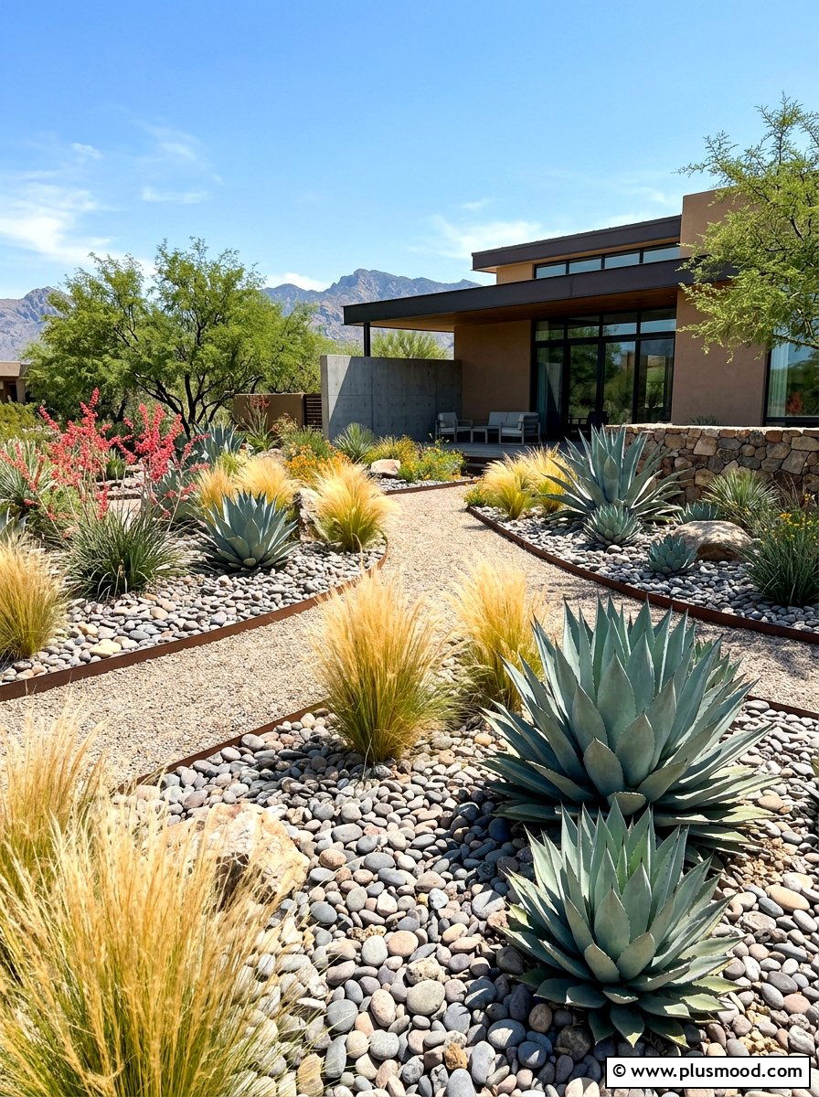 Drought Tolerant Xeriscape - 25 summer backyard garden ideas