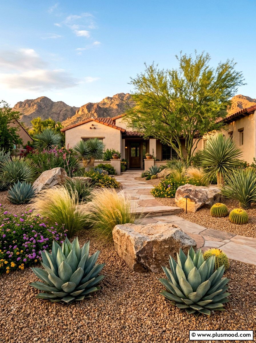Drought Tolerant Xeriscaping - 25 small backyard ideas low maintenance