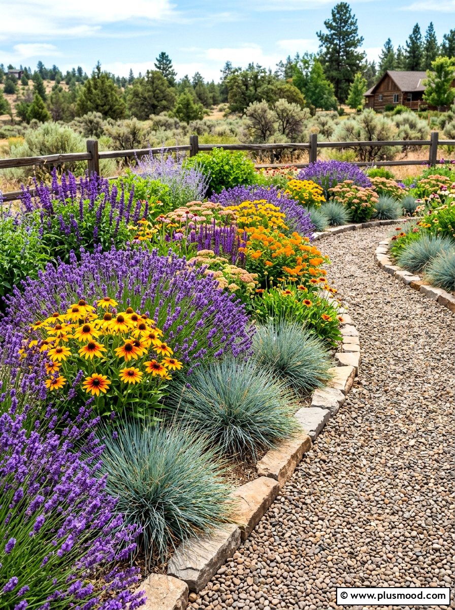 Drought tolerant flower bed - 25 summer flower bed ideas
