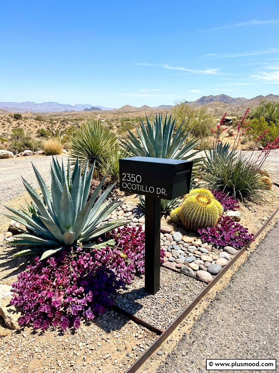Drought tolerant mailbox landscaping - 25 summer mailbox landscaping ideas