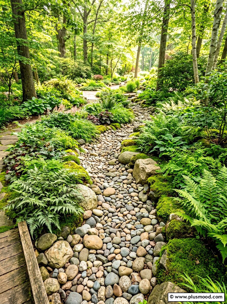 Dry creek bed - 25 summer low maintenance landscaping ideas