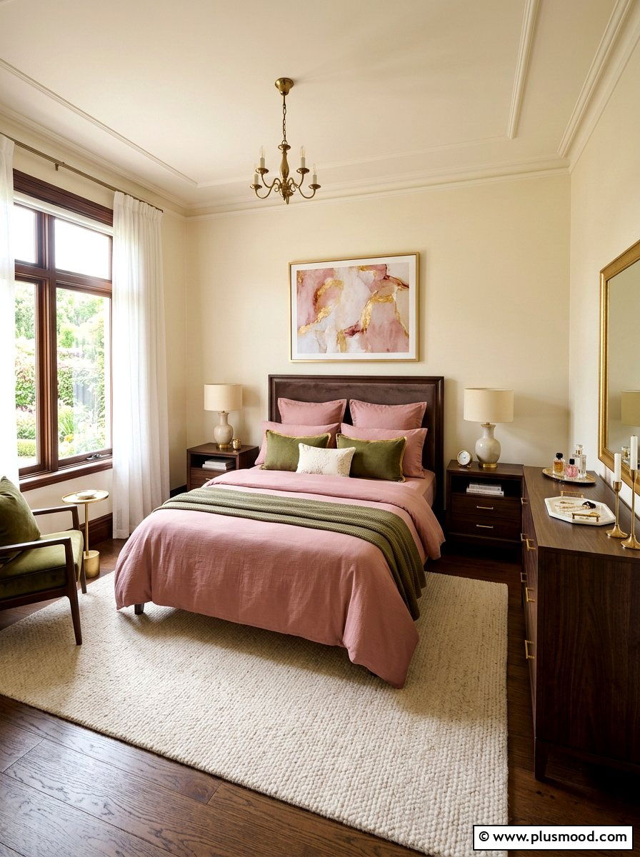 Dusty Rose Cotton Bedding - 25 summer bedding color ideas