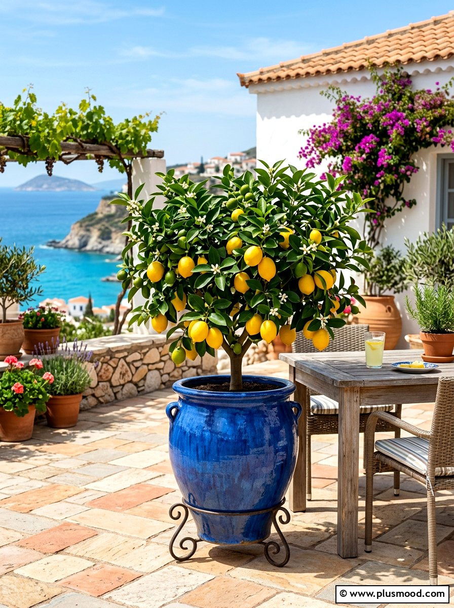Dwarf Citrus Tree Pot - 25 best summer planter ideas