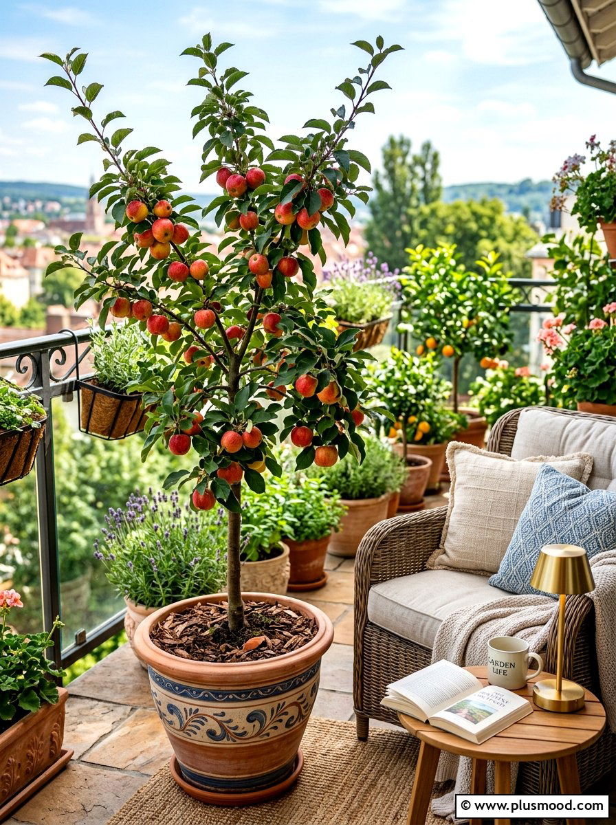 Dwarf Fruit Tree For Balcony - 25 summer balcony garden ideas