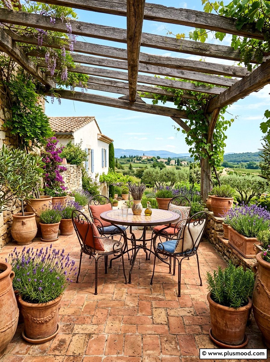 Earthy Terracotta Patio - 25 mid summer home decor ideas
