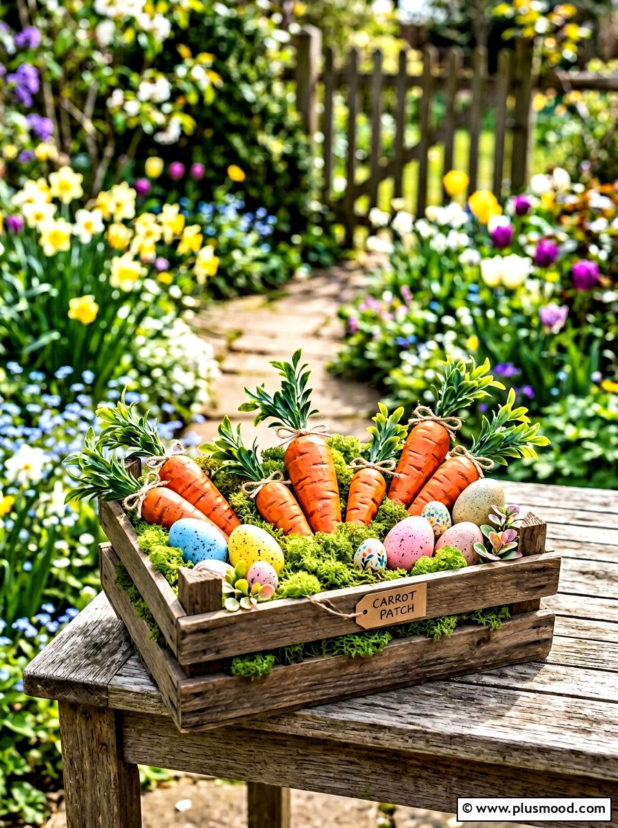 Easter carrot rock - 25 painted rock ideas with holiday theme