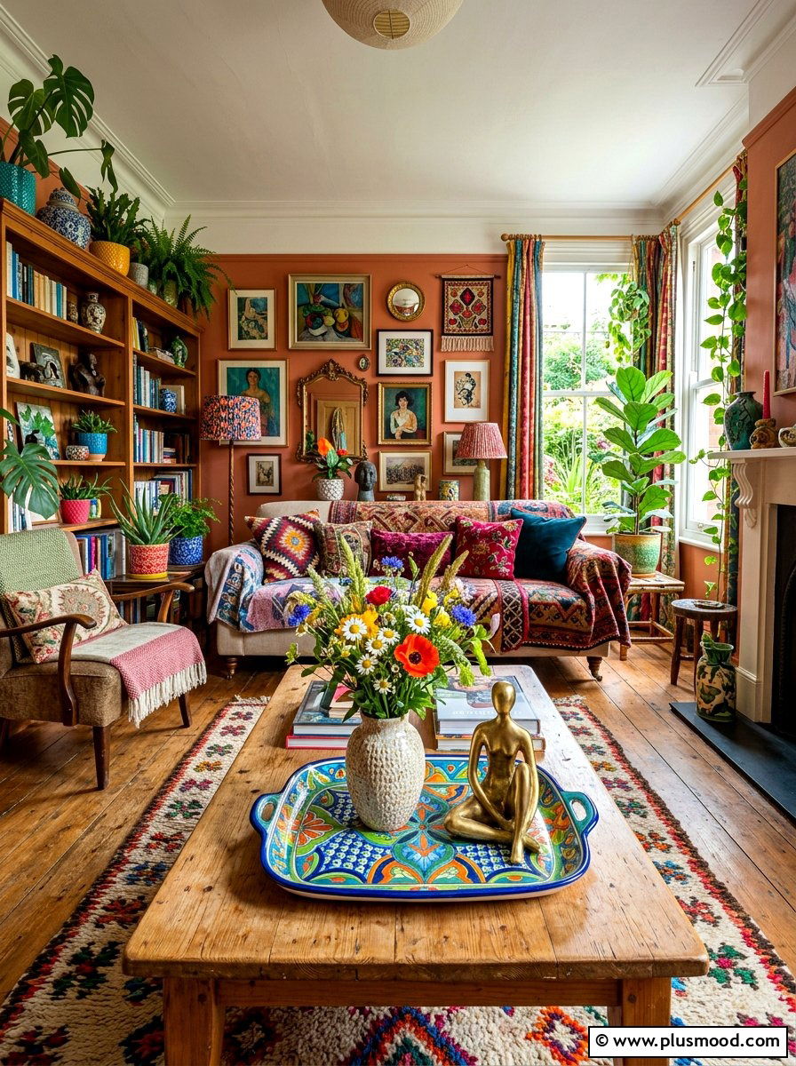 Eclectic Summer Centerpiece - 25 summer centerpiece ideas for living room
