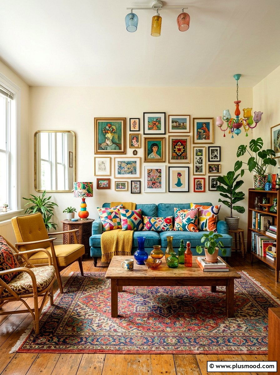 Eclectic Summer Living Room - 25 summer refreshing living room ideas