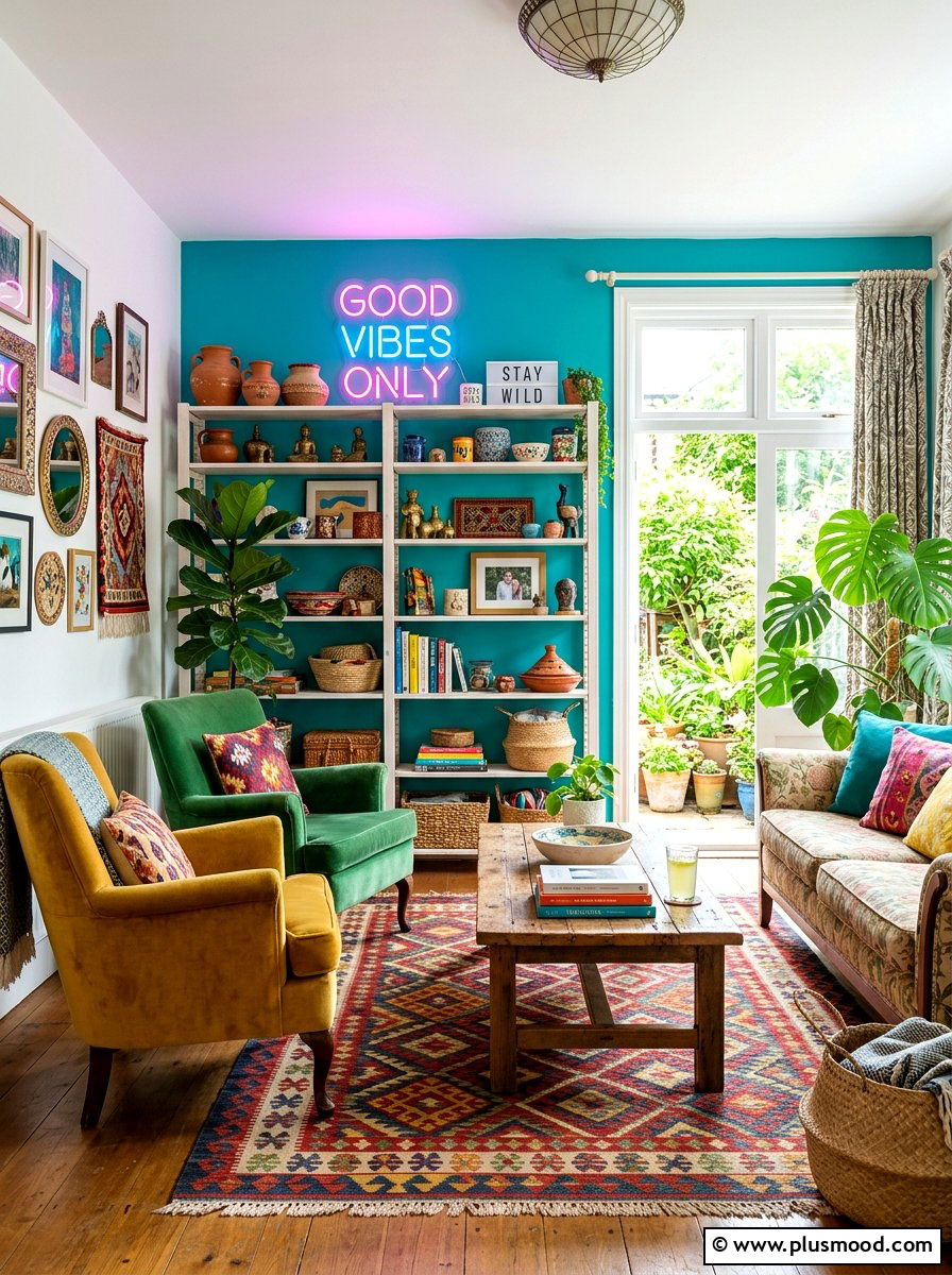 Eclectic Summer Living Room - 25 summer easy living room makeover ideas