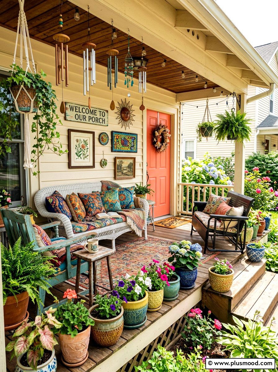 Eclectic Summer Porch - 25 summer decor ideas for everyday living