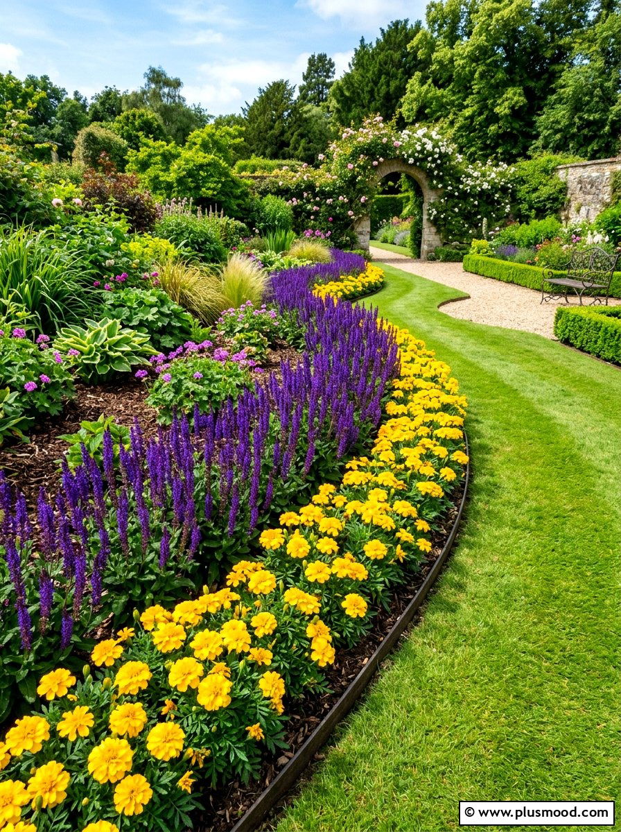 Edging Plant Border - 25 summer layered flower bed ideas