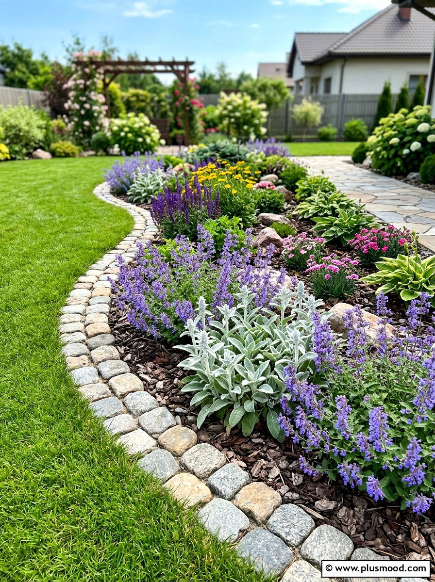 Edging rock garden border - 25 summer rock garden ideas