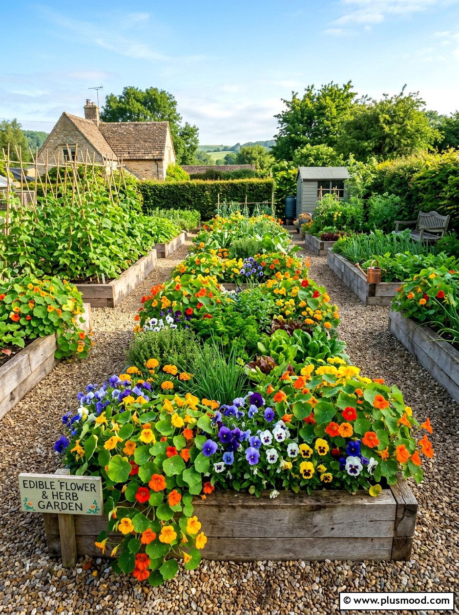 Edible Flower Garden - 25 summer flower garden ideas