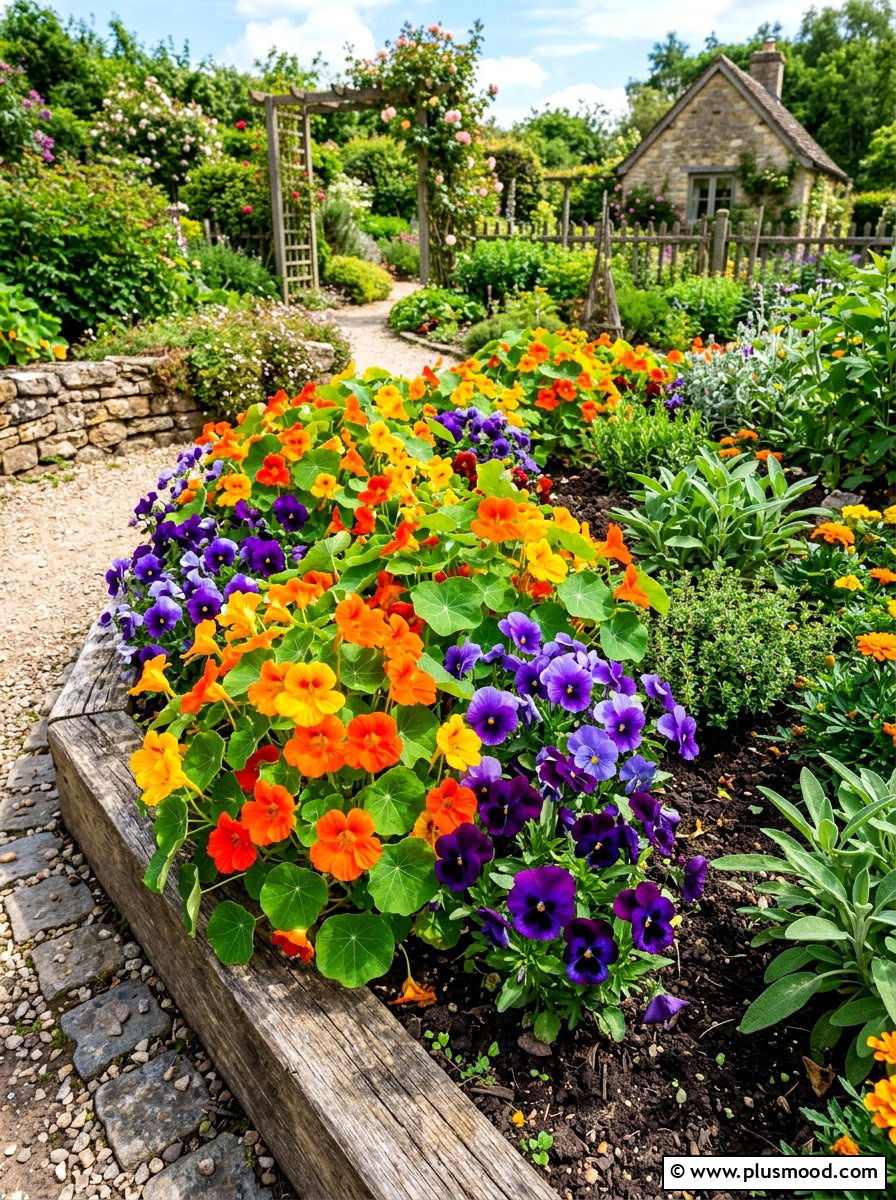 Edible Flower Patch - 25 summer sensory garden ideas