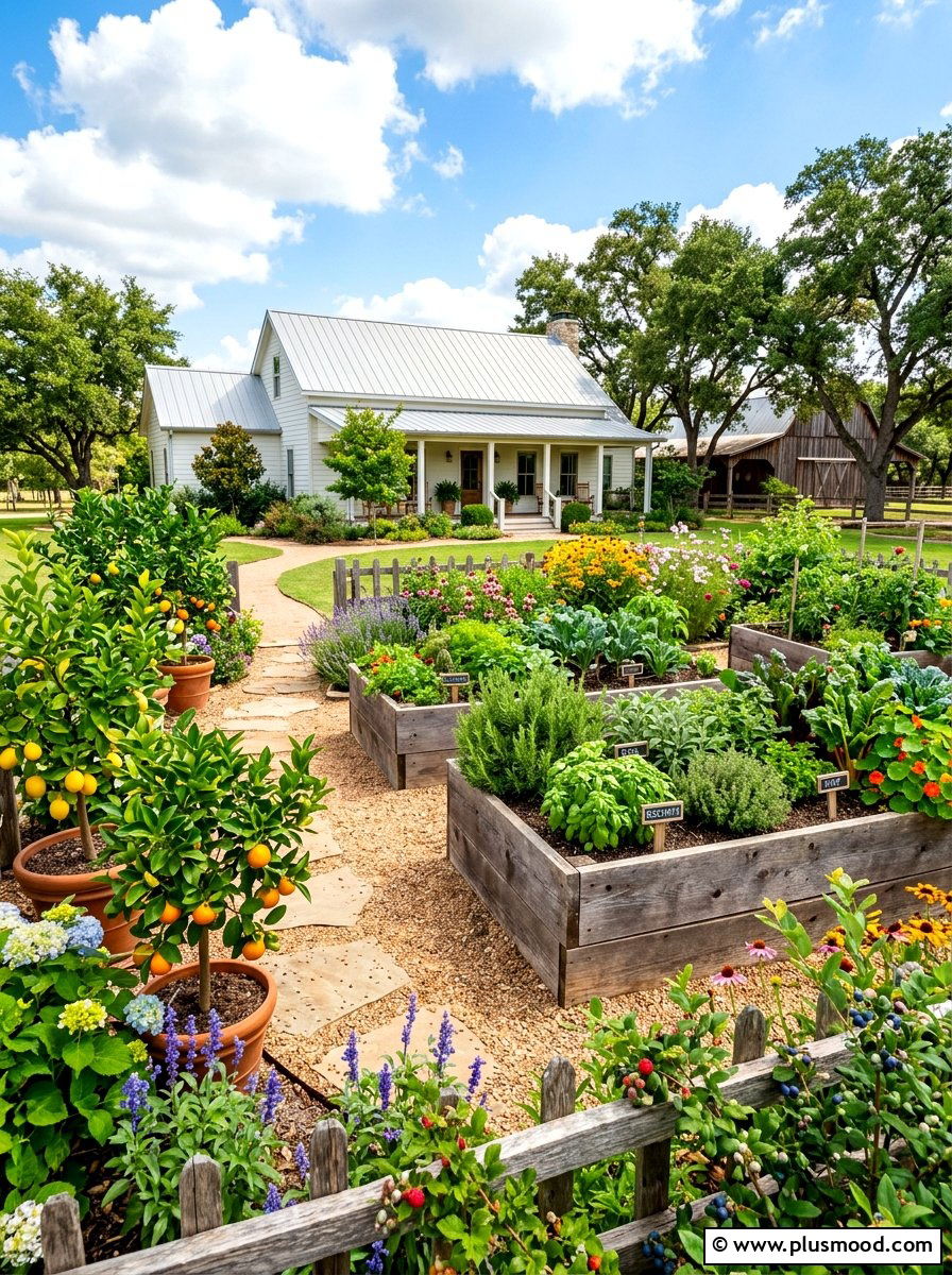 Edible Foodscaping Yard - 25 summer drought tolerant landscaping ideas