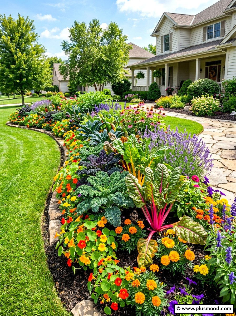 Edible Landscaping Garden - 25 summer vegetable garden ideas