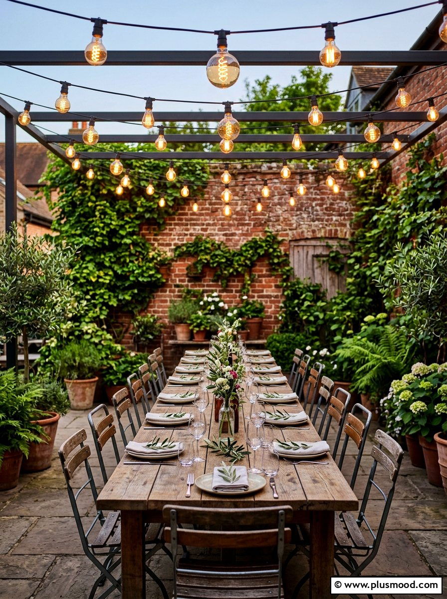 Edison Bulb Patio - 25 summer backyard lighting ideas