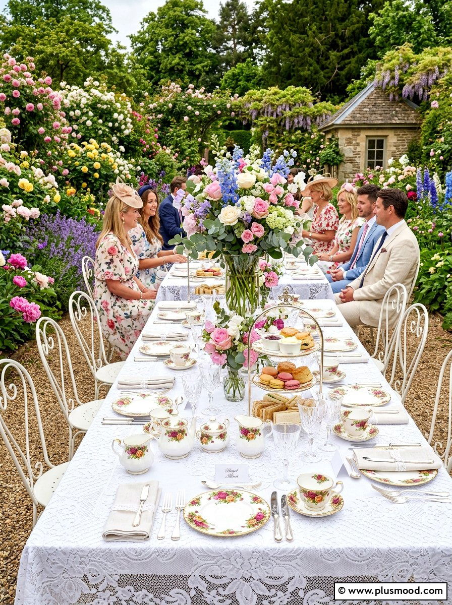 Elegant Garden Tea - 25 summer outdoor birthday party ideas