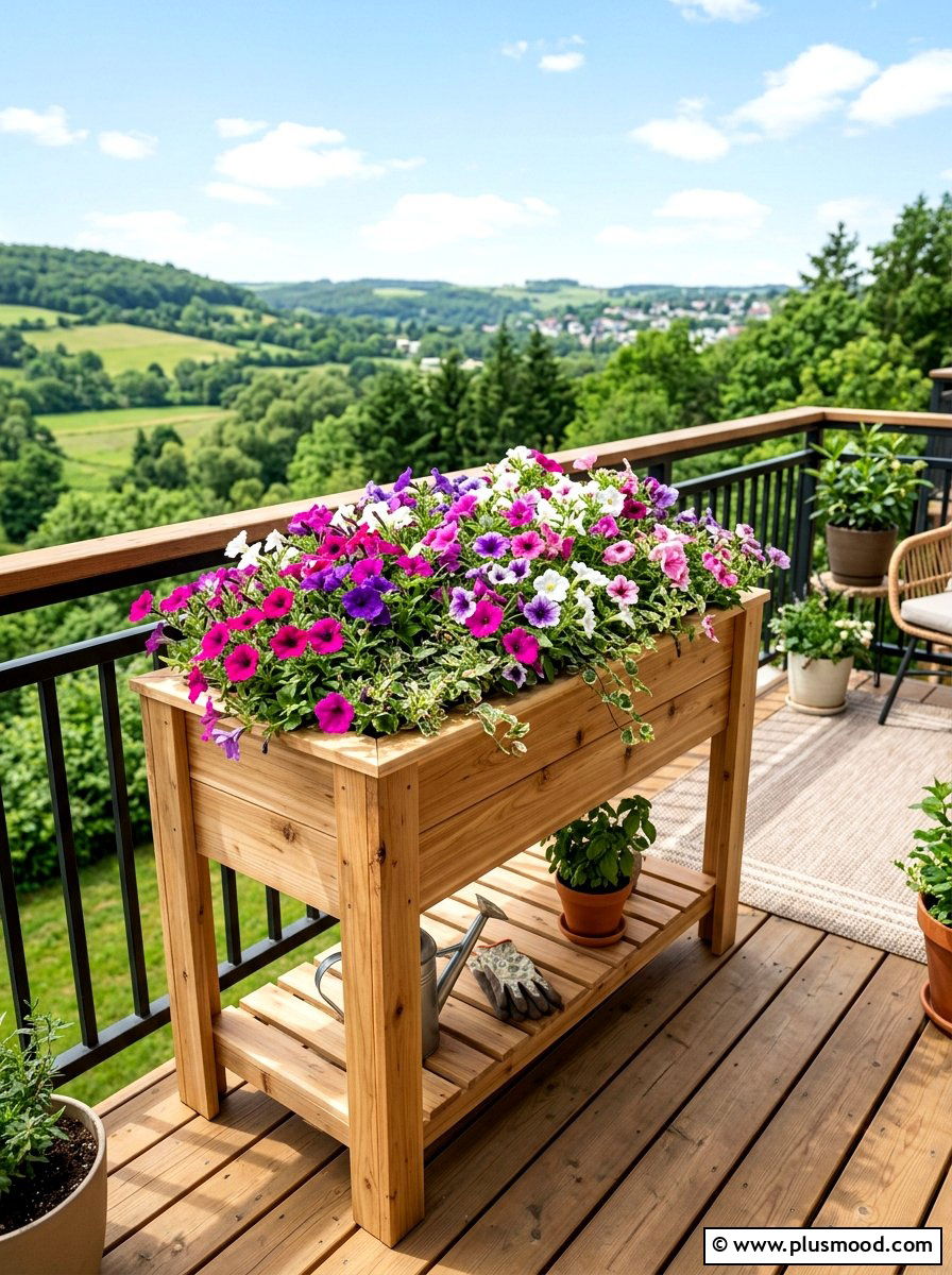 Elevated planter box - 25 small backyard ideas with raised garden