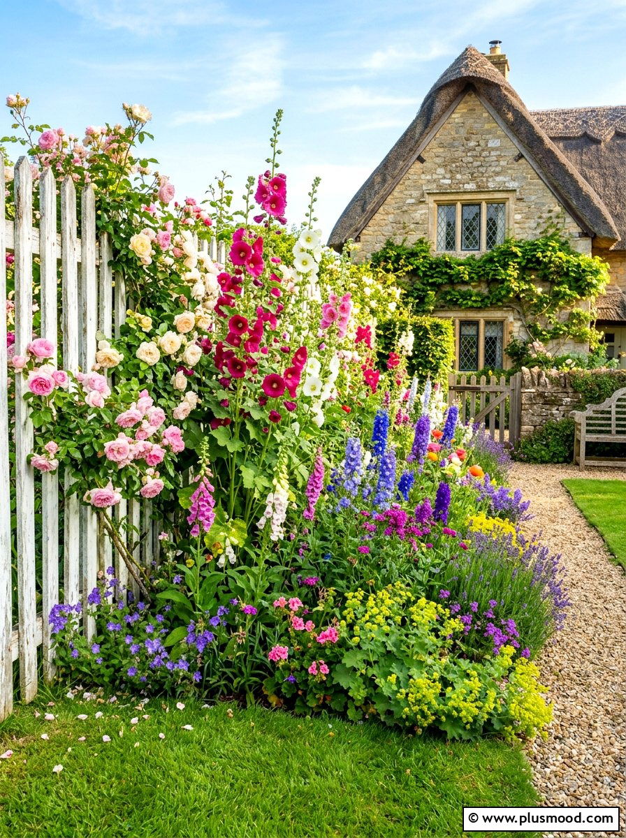 English Cottage Flower Border - 25 late summer garden ideas