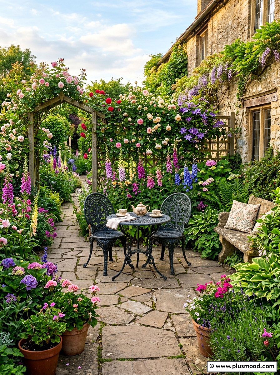 English Garden Patio - 25 summer patio decor ideas