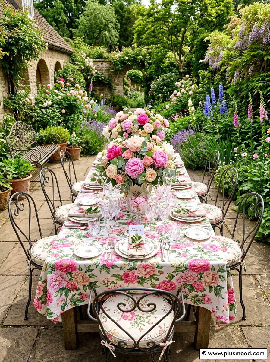 English Garden Setting - 25 summer brunch table ideas