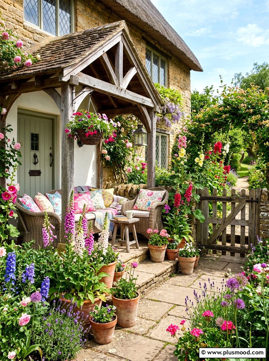 English cottage porch - 25 summer front porch styling ideas