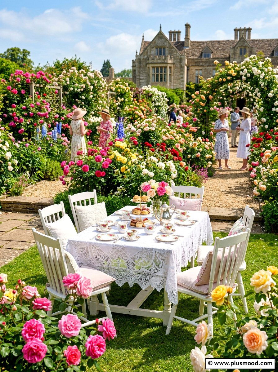 English rose garden party - 25 summer garden party ideas