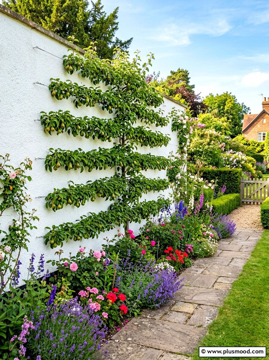 Espalier narrow flower bed - 25 summer narrow flower bed ideas