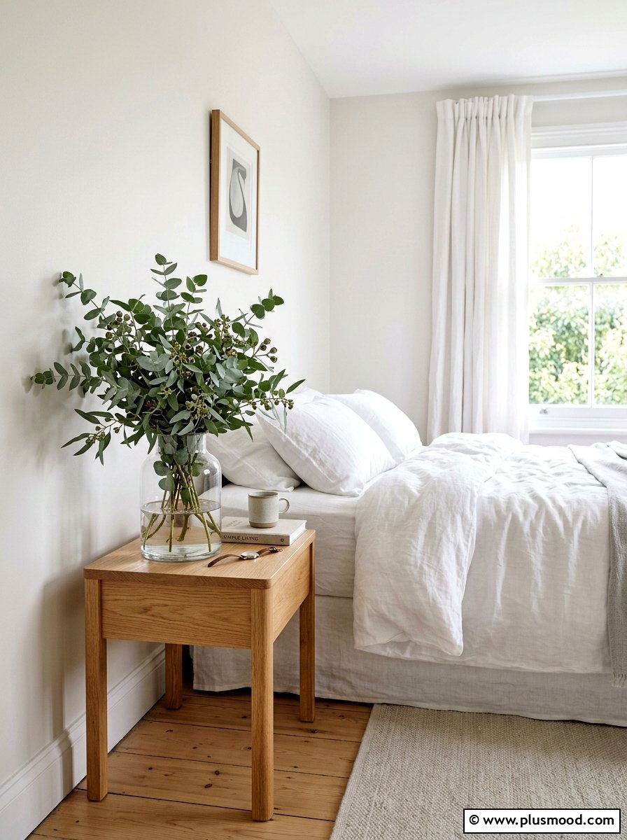 Eucalyptus Branch Vase - 25 cool summer bedroom ideas