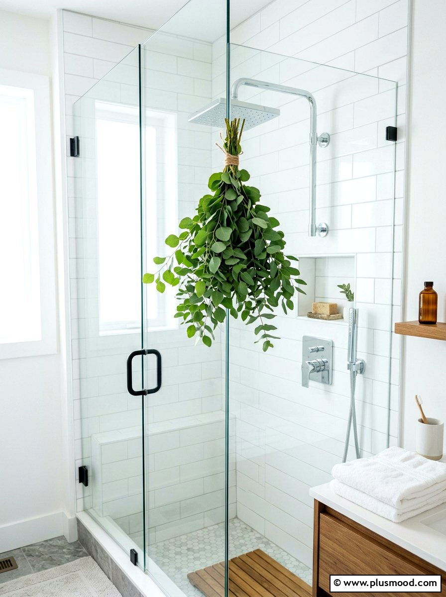 Eucalyptus Bundle Bathroom - 25 cozy summer home ideas