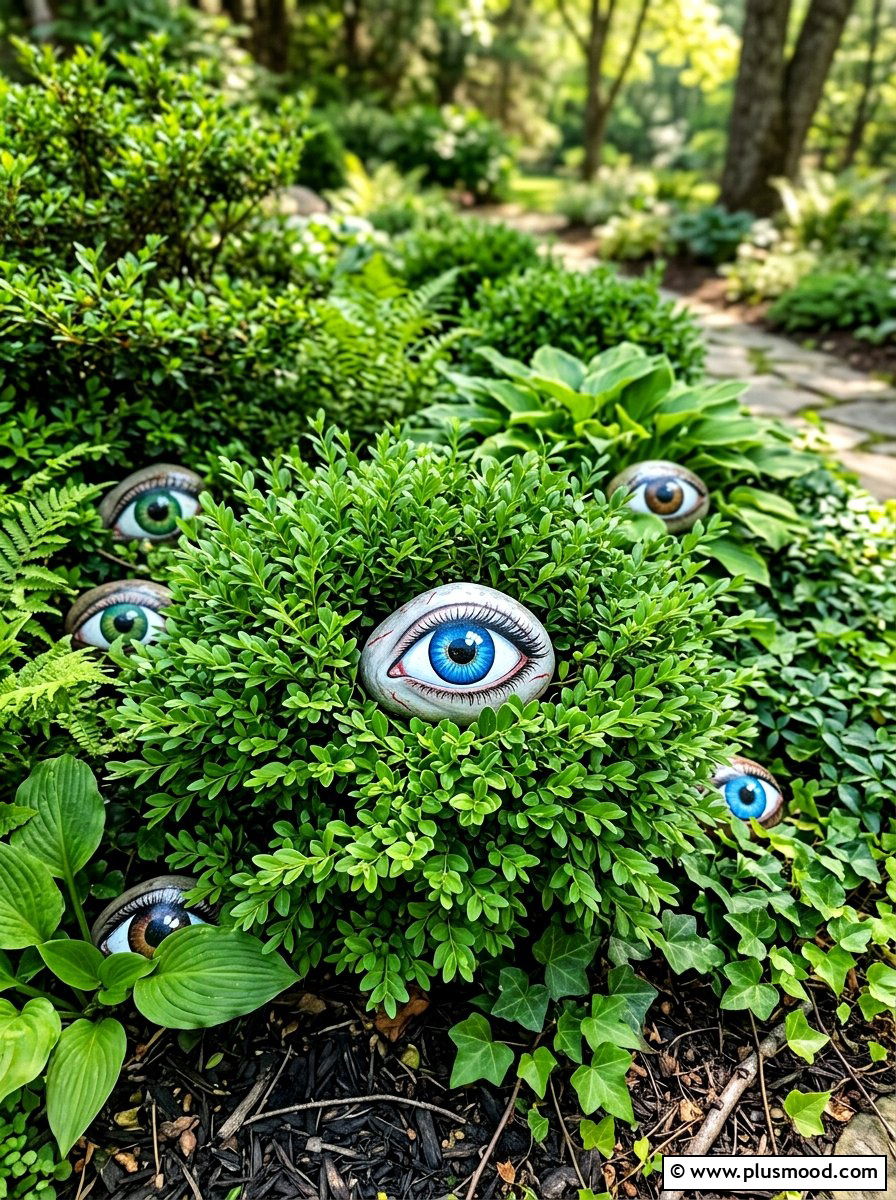 Eyeball Painted Rocks - 25 painted rock ideas for Halloween