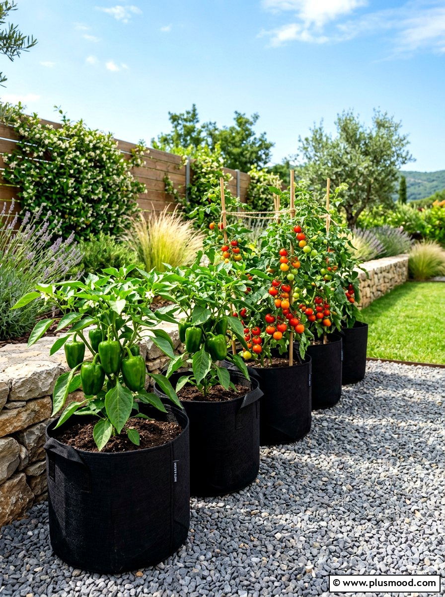 Fabric Grow Bag - 25 summer vegetable planter ideas