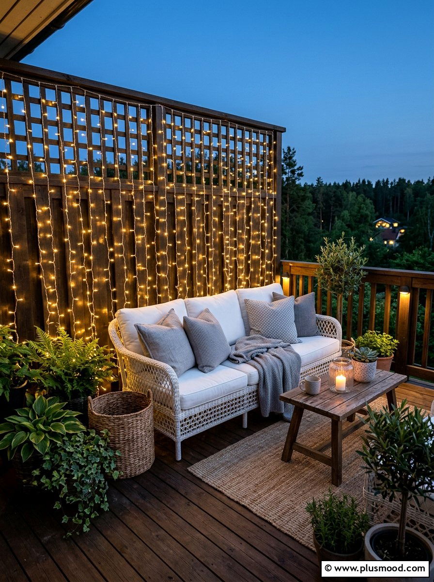 Fairy Curtain Lights - 25 summer patio lighting ideas