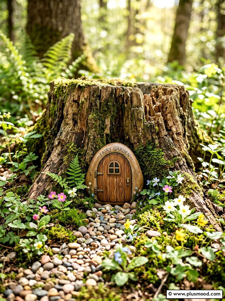 Fairy Door Rock - 25 painted rock ideas for fairy garden