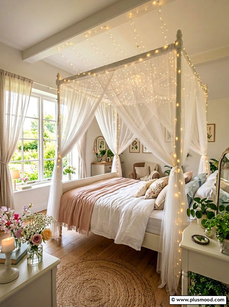 Fairy Lights For Bedroom - 25 summer bedroom lighting ideas
